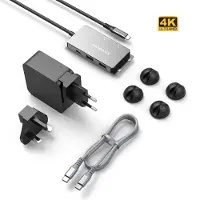 VivoLink VLUSBCHUB, 3.2 Gen 1 (3.1 Gen 1), USB Typ-C, HDMI-Ausgang, 3840 x 2160 Pixel