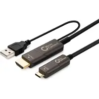 Microconnect USB3.1CHDMI15OP, 15 m, USB Typ-C, HDMI, Stecker, Stecker, Gerade