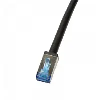 Logilink CQ7093S, 10 m, Cat6a, S/FTP (S-STP), RJ-45, Schwarz