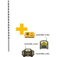 Dewalt DT4636-QZ, Bohrer, Schneckenbohrerbit, Drehung der rechten Hand, 1,2 cm, 38 cm, 28 cm