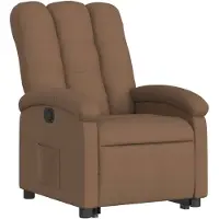 vidaXL Relaxsessel mit Aufstehhilfe Braun Stoff