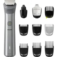 Philips All-in-One Trimmer MG5920/15 5000er Serie, Edelstahl, 0,5 mm, 1,6 cm, 1 mm, Bart, Ohr, Nase, Batterie