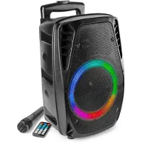 Fenton FT8LED-MK2 Tragbares Soundsystem 8"