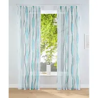 My Home Gardine "Dimona", (2 St.), 2er-Set, Bestseller, Polyester, Wellen