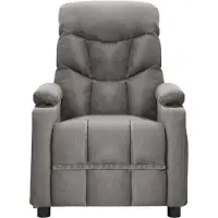The Living Store Massagesessel Hellgrau Stoff