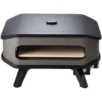 Cozze Pizzaofen Gas 13 Zoll mit Thermometer und Pizzastein 30 Mbar 5.0 KW