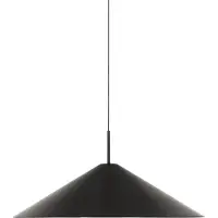 New Works LED-Hängelampe Brolly, Ø 70 cm, schwarz, Aluminium