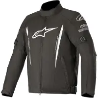Alpinestars Gunner v2 wasserdichte Motorrad Textiljacke, schwarz/weiß, 3XL