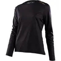 Troy Lee Designs Lilium Langarm Enduro Trikot Schwarz XS Frau Schwarz XS