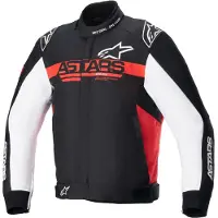 Alpinestars Monza Sport Motorrad Textiljacke, schwarz/rot/weiß, M