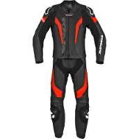 Spidi Laser Touring Schwarz Fluo Rot 2-Teiler Kombi Größe 52