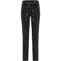 Riding Culture High Waist Damen Modell 2023 Motorradjeans Baumwolle schwarz, W30/L30