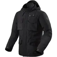 REV'IT! Revit Triomphe 2 H2O WP Motorrad Textiljacke, schwarz, L