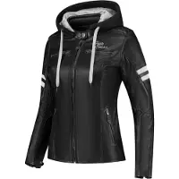 Rusty Stitches Jacke Joyce mit Kapuze V2 Schwarz