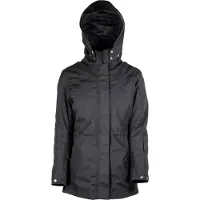 GMS Francine Damen Schwarz Wasserdichte Textiljacke Größe M