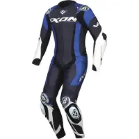 Ixon Vortex 3 Blau Weiß 1-Teiler Motorrad Lederkombi Größe L