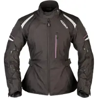 Modeka Violetta Damen Motorrad Textiljacke, schwarz, 34