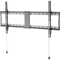 Vision VFM-W8X4V/2 - Befestigungskit (Wandmontage) - für Flachbildschirm - verriegelbar - kaltgewalzter Stahl - Schwarz