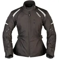 Modeka Violetta Damen Motorrad Textiljacke, schwarz/schwarz, 50