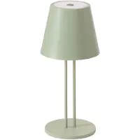 LINDBY LED-Akkutischleuchte Janea TWIN, grün, Metall