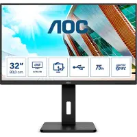 AOC P2 U32P2, 80 cm (31.5"), 3840 x 2160 Pixel, 4K Ultra HD, LED, 4 ms, Schwarz