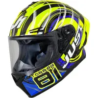 JUST1 J-GPR Torres Replica Carbon Helm, gelb/blau, S (55/56)