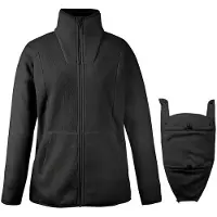 Mamalila - Women's Fleece-Tragejacke Basel - Fleecejacke Gr XXL schwarz