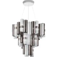 Slamp La Lollo XL LED-Hängelampe, Ø80cm, zinn-weiß