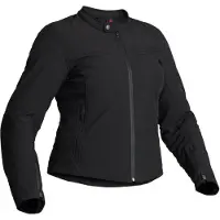 Lindstrands Fryken Damen Motorrad Textiljacke, schwarz, 36