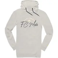 FC-Moto FCM-Sign-D Damen Long-Kapuzensweatshirt, grau, M