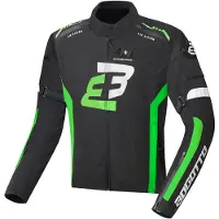 Bogotto GPX Wasserdichte Schwarz Grün Motorrad Textiljacke Größe XS