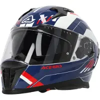 Acerbis X-Way Graphic Helm, weiß/blau/rot, XS (53/54)