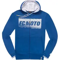 FC-Moto Waving Zip Hoodie, blau/weiß, S