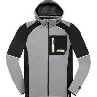 FC-Moto FCM-SSJ Softshell Jacke, grau/schwarz, L