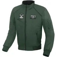 Bogotto Boston Motorrad Textiljacke, dunkelgrün, XS