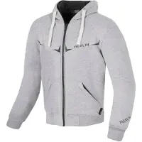 Merlin Easton Motorrad Zip Hoodie Jacke, hellgrau, 2XL