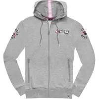 FC-Moto Effortless Damen Zip Hoodie, grau/pink, S