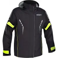 Oxford Stormseal Motorrad Regenjacke, schwarz/neon, S