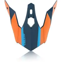 Acerbis MX- Enduro Helmschild Steel/Eclipse Junior - Orange/Blau