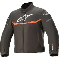 Alpinestars T-SPS Wasserdichte Kinder Motorrad Textiljacke, schwarz/rot, 120 cm