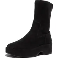 FitFlop Boots F-Luma Boot Stretch Suede Wrapped Damen All Black-Schuhgröße 39
