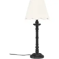 PR Home Joy Tischleuchte mit gebogtem Stoffschirm