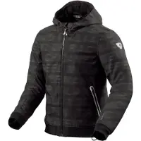 REV'IT! Revit Saros WB Letters Motorrad Textiljacke, schwarz/anthrazit/rot, S