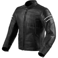 REV'IT! Revit Stride Motorrad Lederjacke, schwarz, 56