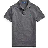 Ralph Lauren für Herren. 710795080008 Slim Fit Piqué-Poloshirt grau (M), Lässig, Baumwolle, Kurzarm