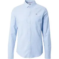 Tommy Hilfiger Langarmhemd "TJM Slim Stretch Oxford" mit Flaglabel auf der Brust