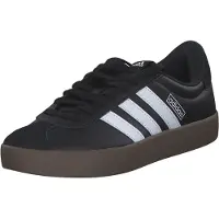 Adidas Sneaker SPORTSWEAR "VL COURT 3.0", Damen, Gr. 43, schwarz-weiß (core schwarz, ftwr weiß, gum5), Leder, Synthetik, Schuhe Sneaker, inspiriert vom Design des samba