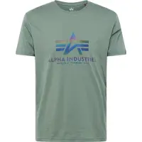 Alpha industries T-Shirt "Basic T-Shirt BL Rainbow Ref.", Herren, Gr. XL, grün (vintage grün), Obermaterial: 100% Baumwolle, Shirts T-Shirt