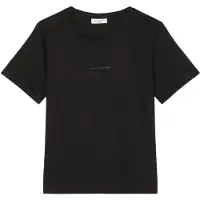 Marc O'Polo T-Shirt DENIM, Damen, Gr. XL, schwarz, Single Jersey, Obermaterial: 100% Baumwolle, Rundhals, Shirts T-Shirt