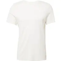 Mustang Kurzarmshirt "Herren Style Allen", Herren, Gr. M, weiß (sanftes weiß), Strick, 100% Baumwolle, Rundhals, Shirts Kurzarmshirt